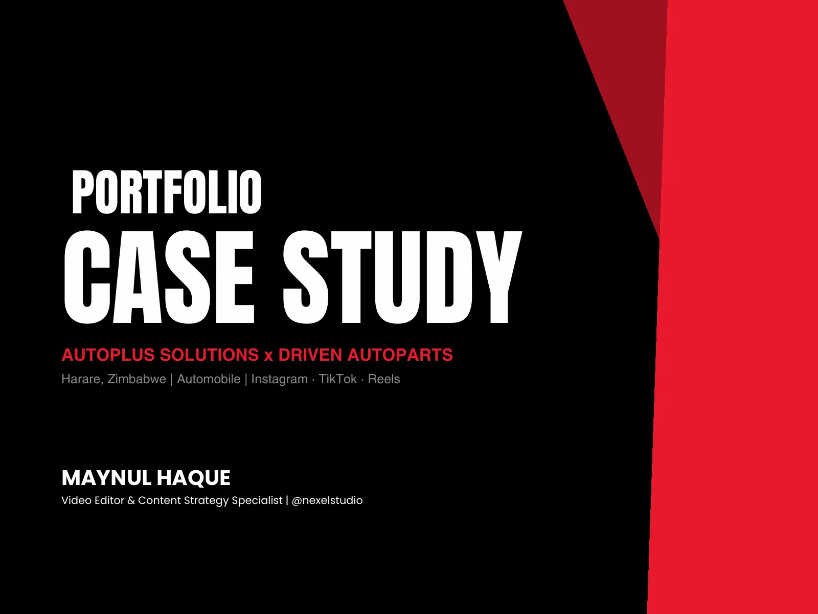 Autoplus × Driven Autoparts: Launching a Brake Pad Brand — slide 1 of 8