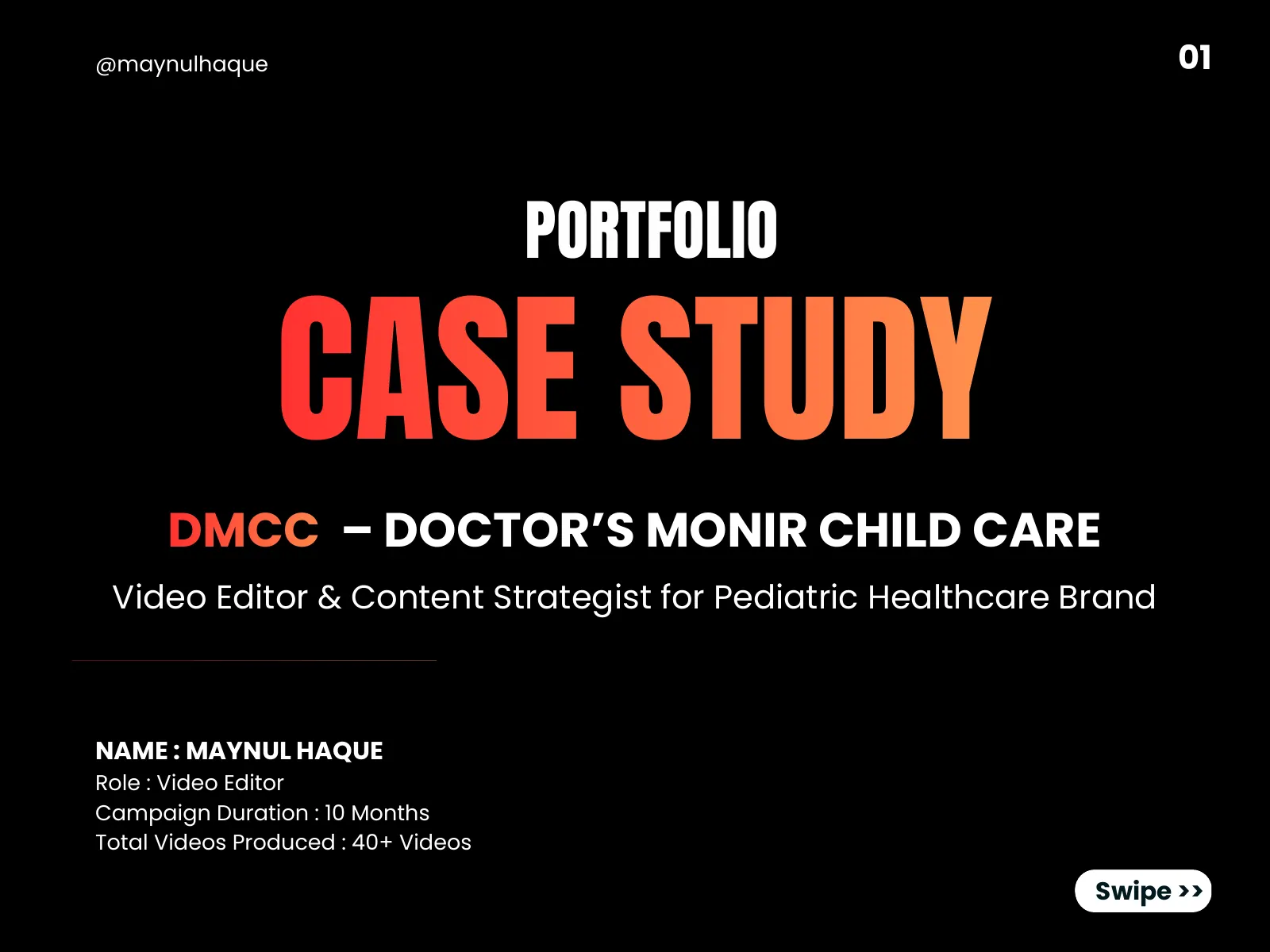 Doctor Monir Child Care: 10 Months of Video & Content Strategy — slide 1 of 9