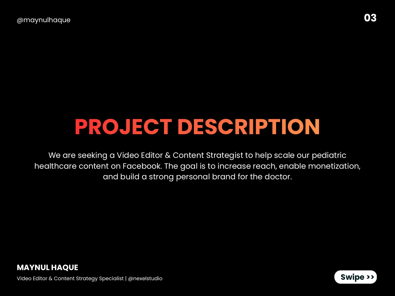Doctor Monir Child Care: 10 Months of Video & Content Strategy — slide 3 of 9