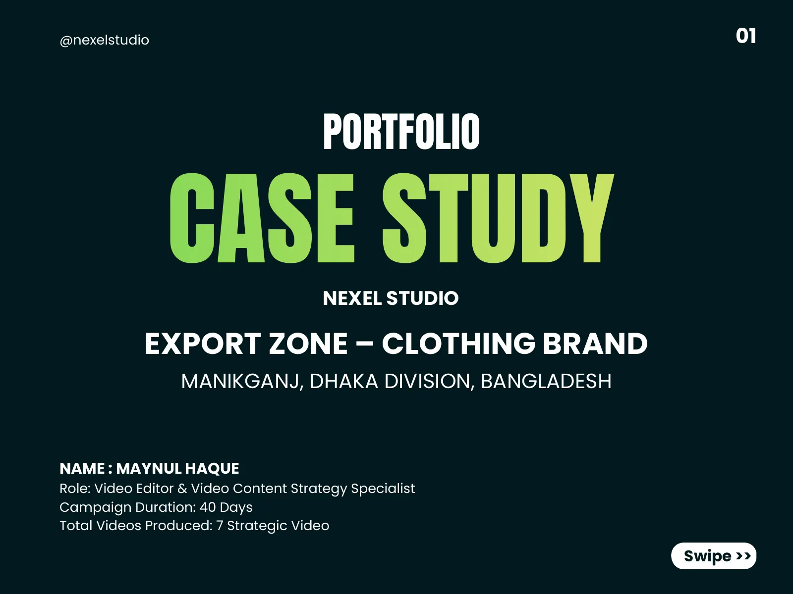 Export Zone: 1.2M+ Views from a 40-Day Reels Campaign — slide 1 of 9