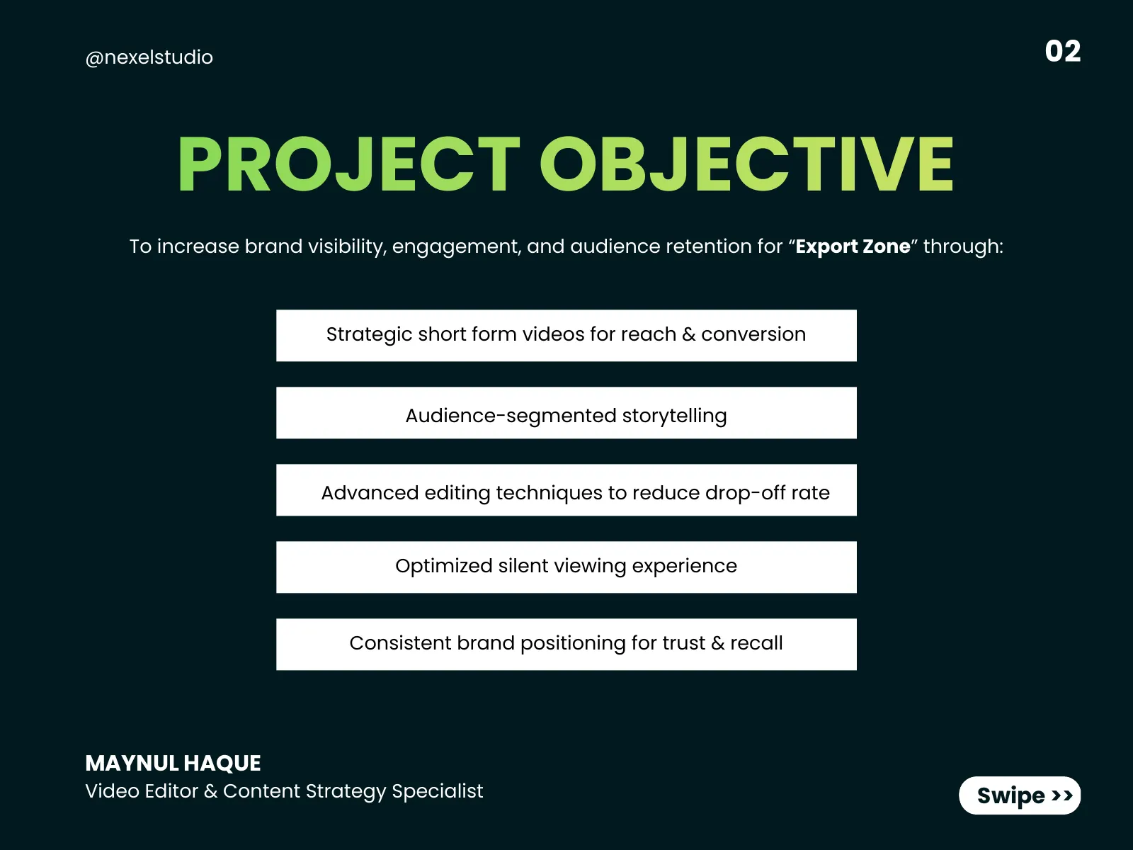 Export Zone: 1.2M+ Views from a 40-Day Reels Campaign — slide 2 of 9