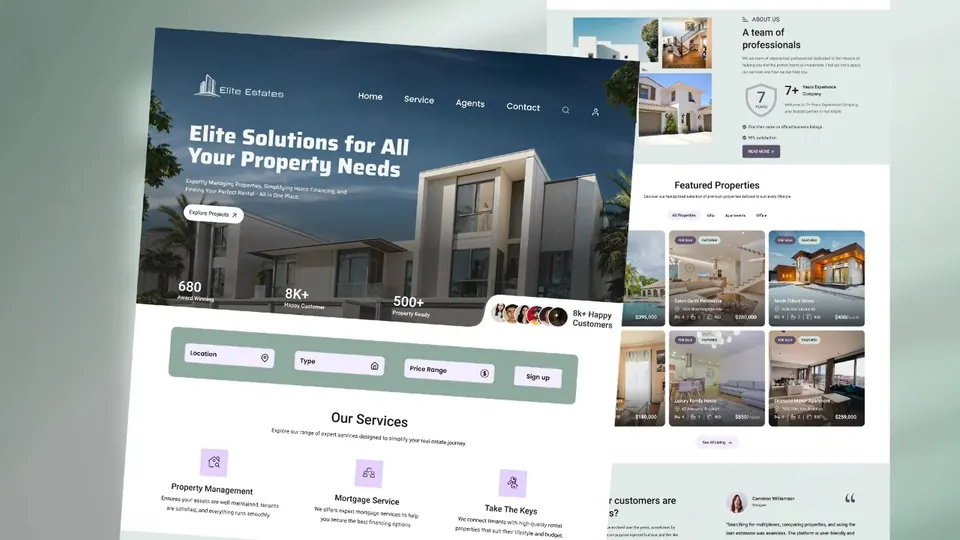 Elite Estate — Real Estate Platform