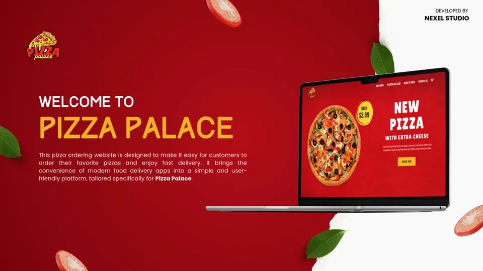 Pizza Store Website UI/UX Design
